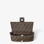 FENDI Baguette® Tobacco brown FF jacquard fabric bag - Image 4